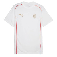 PUMA AC Milan Casuals T-Shirt 2024-2025 Wit Rood Goud