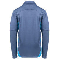 PUMA Manchester City Trainingspak 1/4-Zip 2024-2025 Kids Donkerblauw Lichtblauw