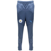 PUMA Manchester City Trainingsbroek 2024-2025 Kids Donkerblauw Lichtblauw