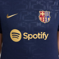 Nike FC Barcelona Pre-Match Trainingsshirt 2024-2025 Dames Donkerblauw Goud