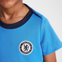 Nike Chelsea Academy Pro Trainingsshirt 2024-2025 Kleuters Blauw Donkerblauw Wit