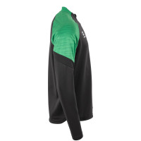 Stanno Bolt Trainingstrui 1/4-Zip Kids Zwart Groen