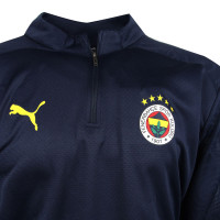 PUMA Fenerbahce SK Trainingstrui 1/4 Zip 2024-2025 Donkerblauw Geel