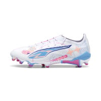 PUMA Ultra 5 Ultimate Gras Voetbalschoenen (FG) Wit Blauw Roze