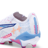 PUMA Ultra 5 Ultimate Gras Voetbalschoenen (FG) Wit Blauw Roze