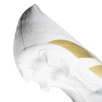 adidas Predator Club Gras / Kunstgras Voetbalschoenen (FxG) Kids Wit Goud