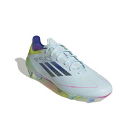 adidas F50 Elite Gras Voetbalschoenen (FG) Lichtblauw Donkerblauw Geel