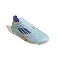 adidas F50 Elite Veterloze Gras Voetbalschoenen (FG) Lichtblauw Donkerblauw Geel