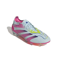 adidas Predator Elite Gras Voetbalschoenen (FG) Lichtblauw Roze Geel