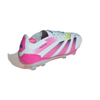 adidas Predator Elite Gras Voetbalschoenen (FG) Lichtblauw Roze Geel