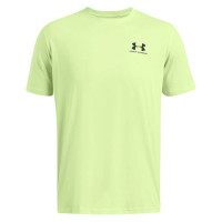 Under Armour Sportstyle Left Chest Logo T-Shirt Lichtgroen Zwart