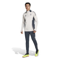 adidas Real Madrid Trainingspak 1/4-Zip Europees 2024-2025 Beige Donkergrijs Bruin