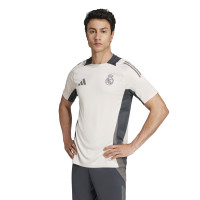 adidas Real Madrid Trainingsset Europees 2024-2025 Beige Donkergrijs Bruin