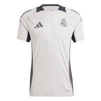 adidas Real Madrid Trainingsset Europees 2024-2025 Beige Donkergrijs Bruin