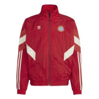 adidas Bayern München Originals Trainingsjack 2024-2025 Rood Beige