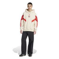 adidas Bayern München Originals Hoodie 2024-2025 Beige Rood