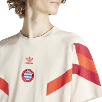 adidas Bayern München Originals T-Shirt 2024-2025 Beige Rood