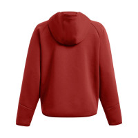 Under Armour Unstoppable Fleece Jack Dames Rood Zwart