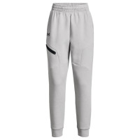 Under Armour Unstoppable Fleece Joggingbroek Dames Grijs Zwart