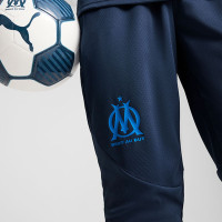 PUMA Olympique Marseille Trainingsbroek 2024-2025 Donkerblauw Blauw Oranje