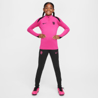 Nike Chelsea Strike Trainingstrui 1/4-Zip 2024-2025 Kids Roze Zwart