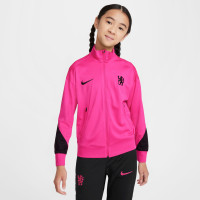 Nike Chelsea Strike Trainingspak Full-Zip 2024-2025 Kids Roze Zwart