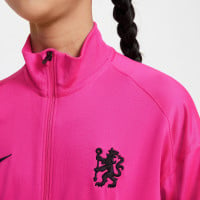 Nike Chelsea Strike Trainingspak Full-Zip 2024-2025 Kids Roze Zwart