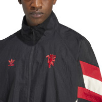 adidas Manchester United Originals Trainingspak Full-Zip 2024-2025 Zwart Wit Rood