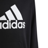 adidas Essentials Big Logo Hoodie Kids Zwart Wit