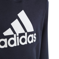 adidas Essentials Big Logo Hoodie Joggingpak Kids Donkerblauw Wit