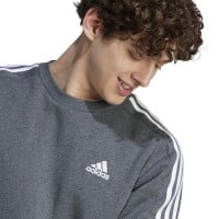 adidas Essentials Crew Joggingpak Donkergrijs Wit