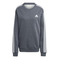 adidas Essentials Crew Joggingpak Donkergrijs Wit