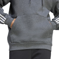 adidas Essentials Fleece Hoodie Donkergrijs Wit