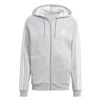 adidas Essentials Fleece Joggingpak Full-Zip Grijs Wit