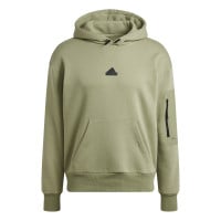 adidas City Escape Fleece Hoodie Olijfgroen Zwart