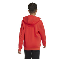 adidas Essentials Big Logo Hoodie Kids Rood Wit