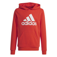 adidas Essentials Big Logo Hoodie Kids Rood Wit