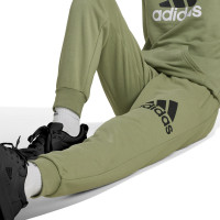 adidas Essentials Big Logo Hoodie Joggingpak Kids Olijfgroen Zwart Wit