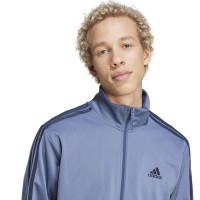 adidas Basic 3-Stripes Tricot Trainingspak Full-Zip Olijfgroen Wit