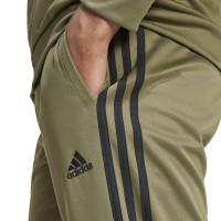 adidas Sportswear 3-Stripes Trainingspak Full-Zip Olijfgroen Zwart