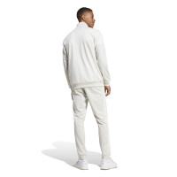 adidas Sportswear 3-Stripes Trainingspak Full-Zip Grijs Wit