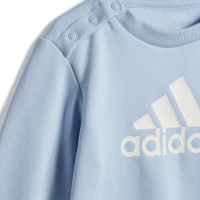 adidas Badge of Sport Joggingpak Baby / Peuters Lichtblauw Zwart Wit