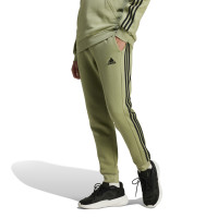 adidas Essentials Fleece Hoodie Joggingpak Olijfgroen Zwart