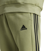 adidas Essentials Fleece Joggingbroek Olijfgroen Zwart