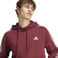 adidas Essentials Fleece Hoodie Joggingpak Bordeauxrood Wit