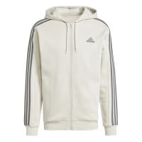 adidas Essentials Fleece Joggingpak Full-Zip Beige Donkergrijs