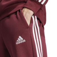 adidas Essentials Fleece Hoodie Joggingpak Bordeauxrood Wit