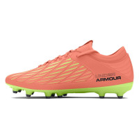 Under Armour Magnetico Select 4.0 Gras Voetbalschoenen (FG) Oranje Groen