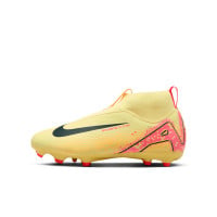 Nike Zoom Mercurial Superfly 10 Mbappé Academy Gras / Kunstgras Voetbalschoenen (MG) Kids Geel Roze Oranje