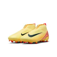 Nike Zoom Mercurial Superfly 10 Mbappé Academy Gras / Kunstgras Voetbalschoenen (MG) Kids Geel Roze Oranje